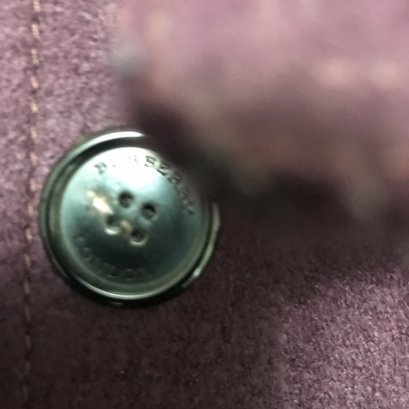 Burberry wool trench in plum - Picture 9 of 9